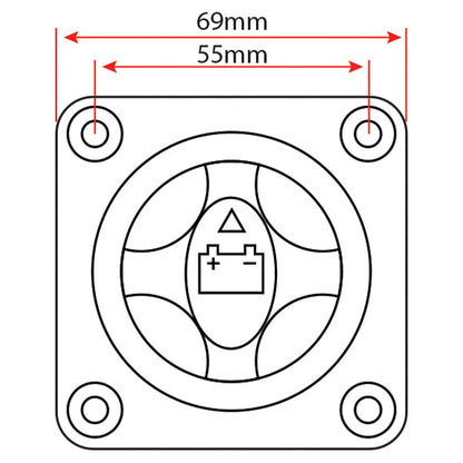 Relaxn - Relaxn Compact Battery Isolator Switch - 2 Position