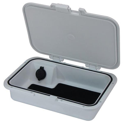 Relaxn Glove Box with Dual USB - 311(L)mm x 223(W)mm x 81(D)mm