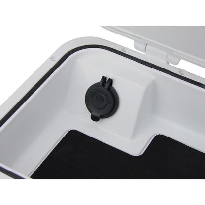 Relaxn Glove Box with Dual USB - 311(L)mm x 223(W)mm x 81(D)mm