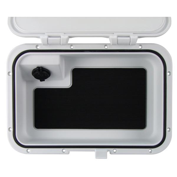 Relaxn Glove Box with Dual USB - 311(L)mm x 223(W)mm x 81(D)mm