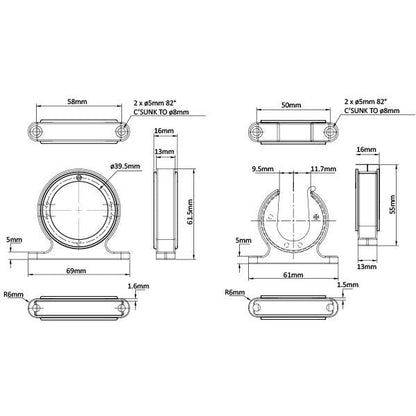 Relaxn Rod Holder Hanger - Stainless Steel