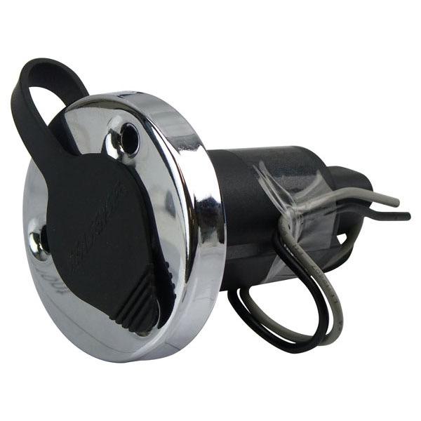 Relaxn Round S/S Light Base Socket w/ Adapter - 54(L) x 54(W) x 97(H)mm - 57mm Protrusion