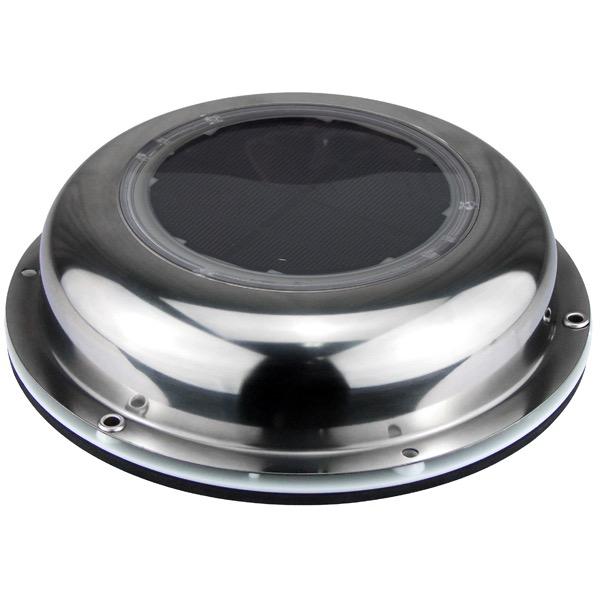 Relaxn Stainless Steel Solar Power Ventilation Fan - Bosuns Boat