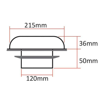 Relaxn Stainless Steel Solar Power Ventilation Fan - Bosuns Boat