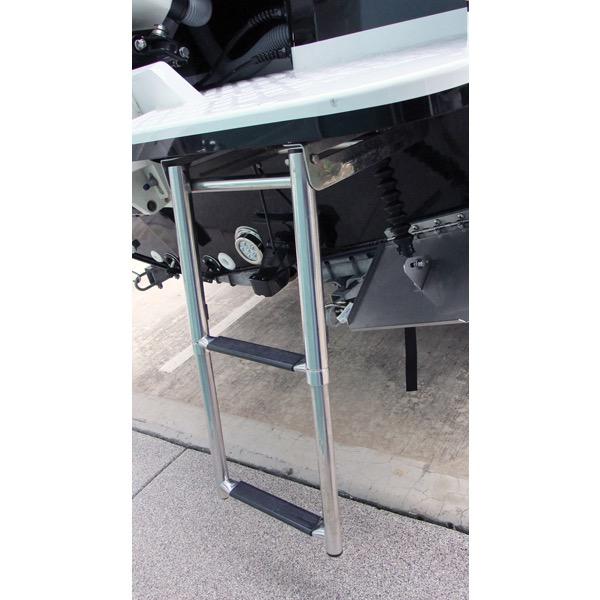 Relaxn Stainless Steel Telescopic Under Platform Mount Ladder