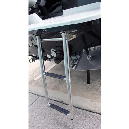 Relaxn Stainless Steel Telescopic Under Platform Mount Ladder