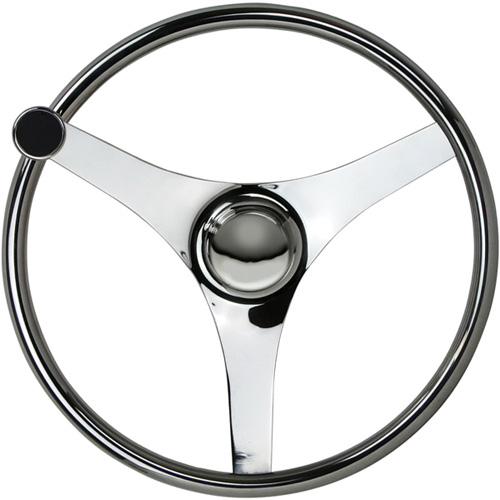 RELAXN Steering Wheel 390mm S/S Grips & Knob