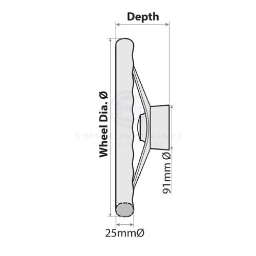 RELAXN STEERING WHEELS - 3 SPOKE GRIP S/S