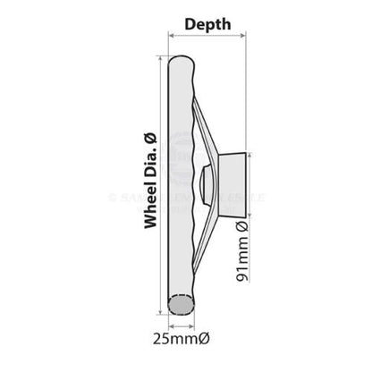 RELAXN STEERING WHEELS - 3 SPOKE GRIP S/S