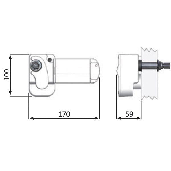 Roca Wiper Motor - Single Drive