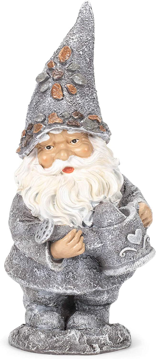 Roman 14" Gnome w/ Kettle Pebble Garden Statue   #12467   Free Shipping