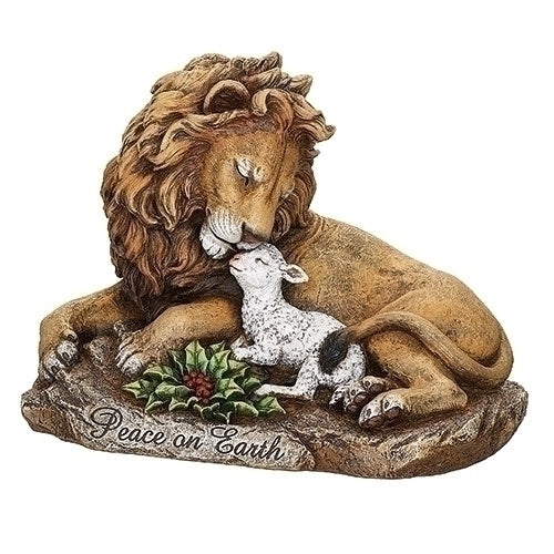Roman Joseph Studios Lion and Lamb on Rock   #633378    Free Shipping