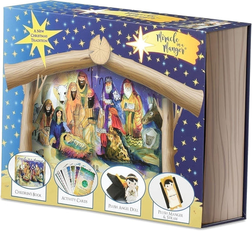 Roman Miracle in a Manger Plush set with Book