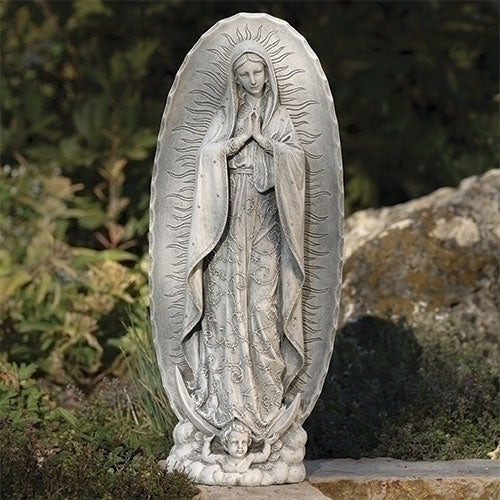Roman Our Lady of Guadalupe Garden Statue 18.75"