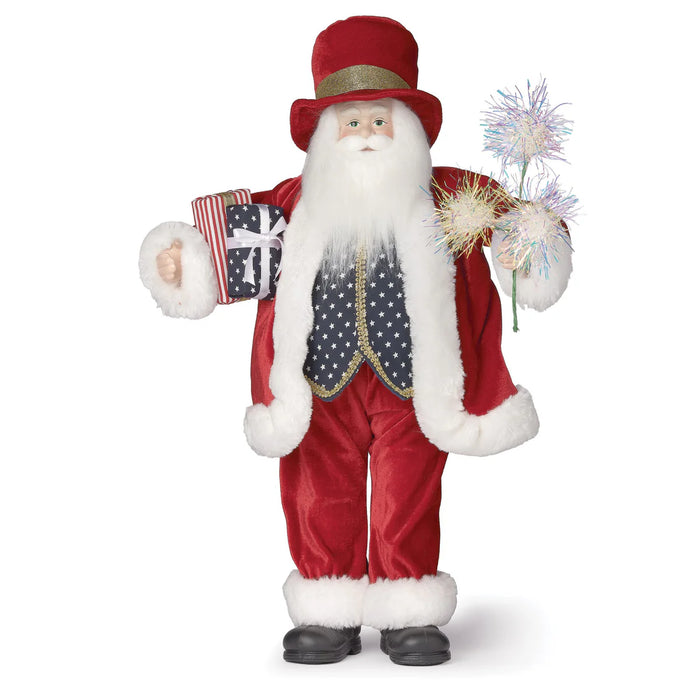 Roman Patriotic Santa Figurine 22"H