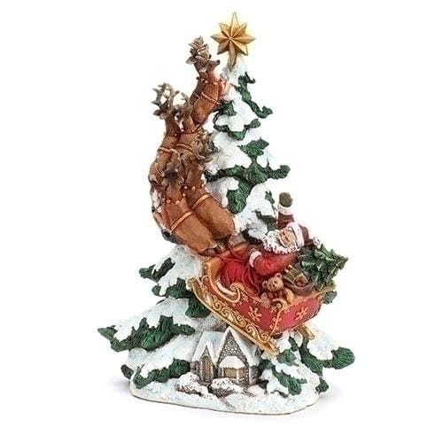 Roman Santa & Deer Riding Up to the Sky  #633289  Free Shipping