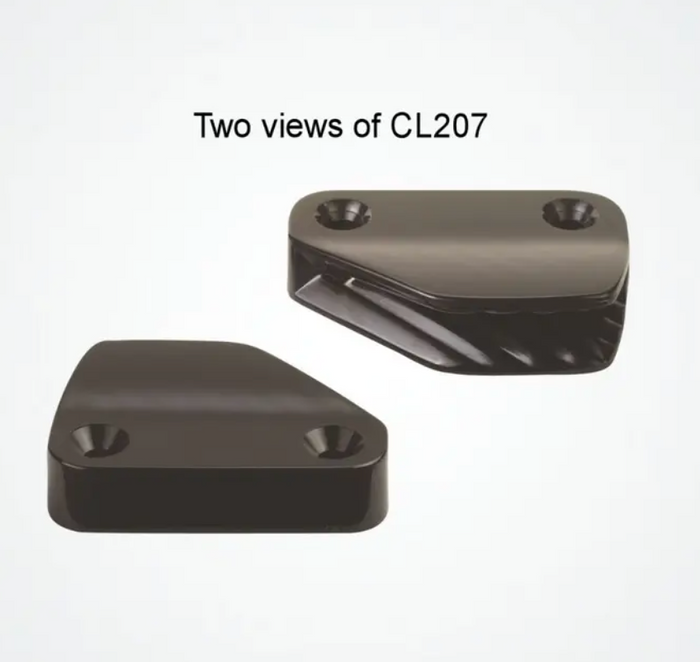 Ronstan Clamcleat Lateral Port 6mm - 10mm, Black Nylon C207