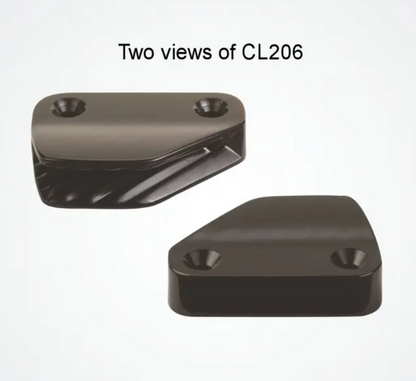 Ronstan Clamcleat Lateral (Starboard) 6mm - 10mm, Black Nylon C206