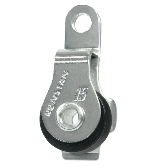 Ronstan Series 15 Ball Bearing Cheek Block with single Fastening Hole RF15151A - Bosuns Boat