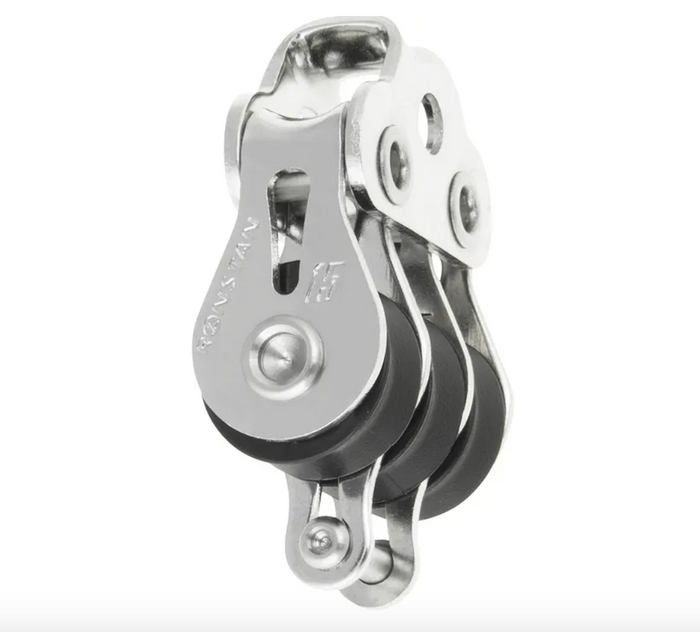 Ronstan Series 15 Ball Bearing Triple Block with Becket and Loop Top RF15312 - Bosuns Boat
