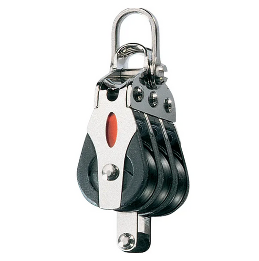 Ronstan Series 20 Ball Bearing Triple Block with Becket and Shackle RF20312