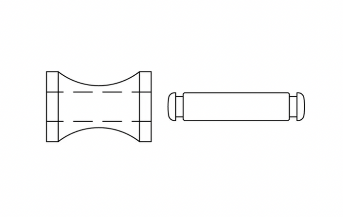 Ronstan Series 40 Replacement Becket and Pin RF41010 - Bosuns Boat