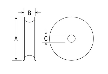Ronstan Series 60 Ball Bearing Sheave RF60000