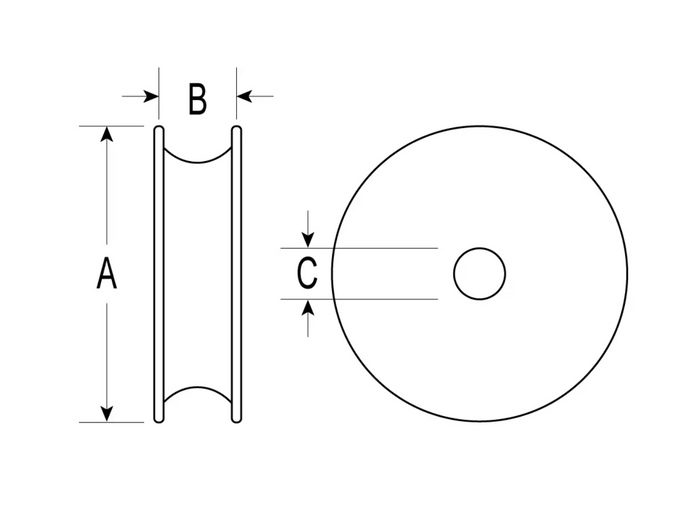 Ronstan Series 75 Acetal Ball Bearing Sheave RF70000