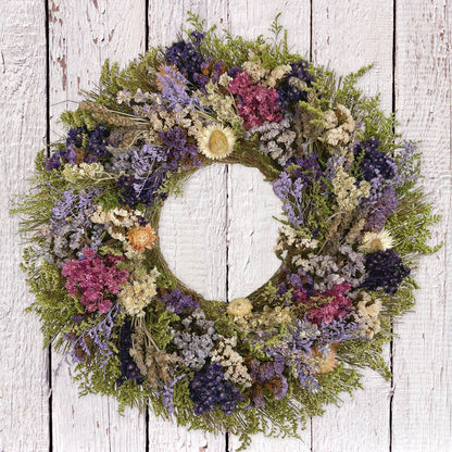 San Anselmo Dried Floral Herbal Wreath