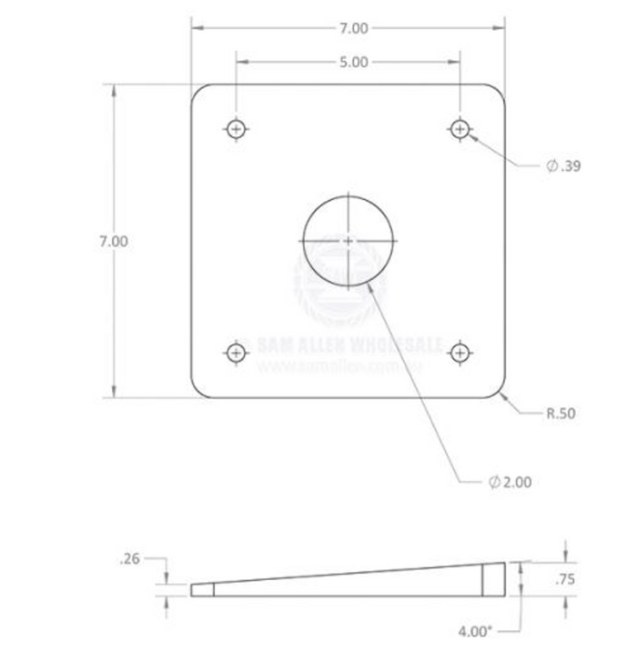 SEAVIEW 4 DEGREE BASE WEDGE 970840