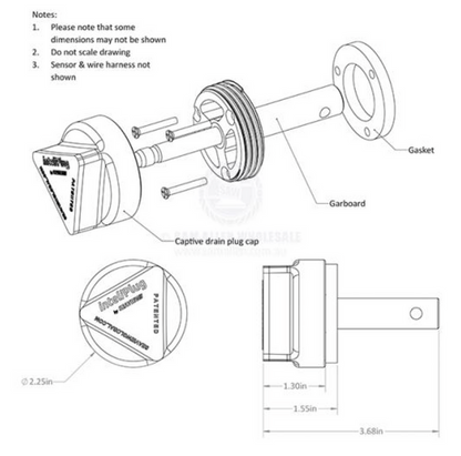 SEAVIEW INTELIPLUG PROXT CAPTIVE DRAIN PLUG 970925 - Bosuns Boat