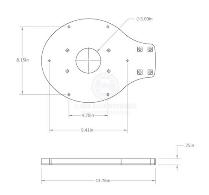 SEAVIEW MODULAR PLATE FOR FLIR M300 THERMAL CAMERAS - Bosuns Boat