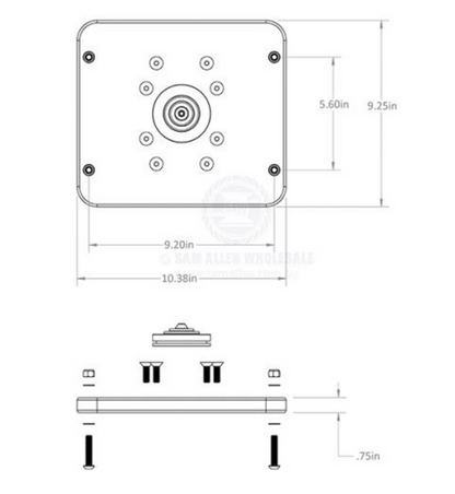 SEAVIEW STARLINK HIGH PERFORMANCE ANTENNA MODULAR TOP PLATE 970726 - Bosuns Boat