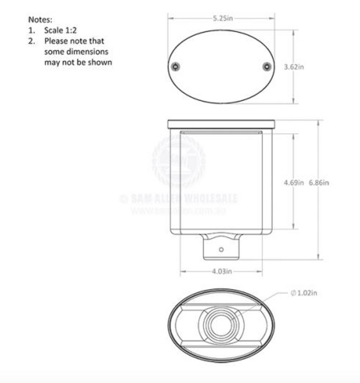 SEAVIEW UNIVERSAL BOX TOP FOR ALL-ROUND - MASTHEAD & STERN 970769 - Bosuns Boat
