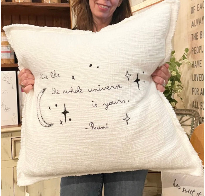 Shine Rumi Pillow, 24"x24"