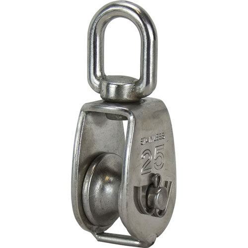 Single Pulley - Swivel - 316 Stainless Steel