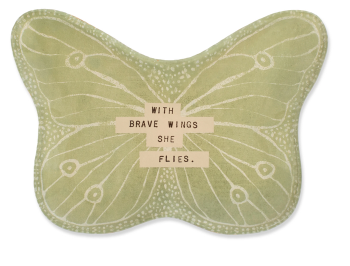 Small Decoupage Butterfly Plate, 3 Styles