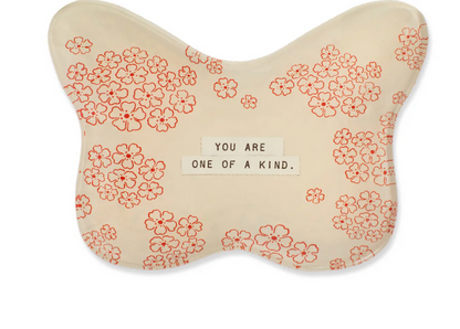 Small Decoupage Butterfly Plate, 3 Styles