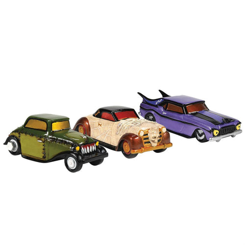 Snow Village Halloween Creepy Cars