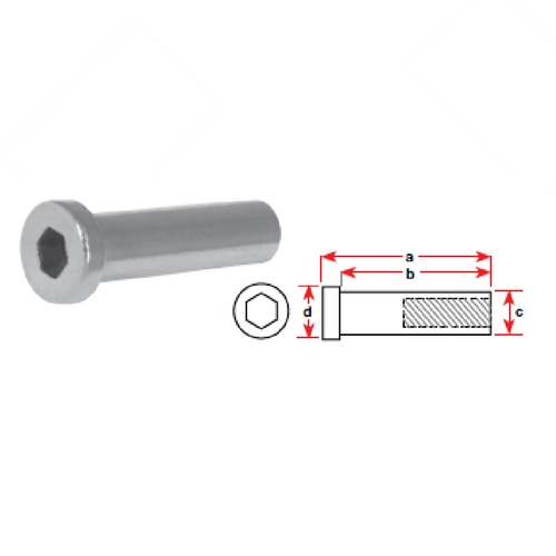 Socket Head Tensioner - Stainless Steel