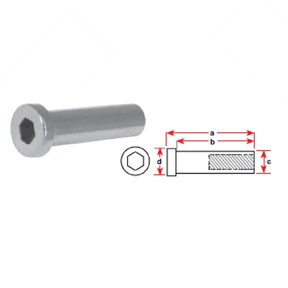 Socket Head Tensioner - Stainless Steel