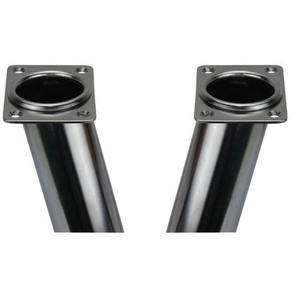 Stainless Steel Rec Head Flush Mount Rod Holder Inclined Port & Starboard