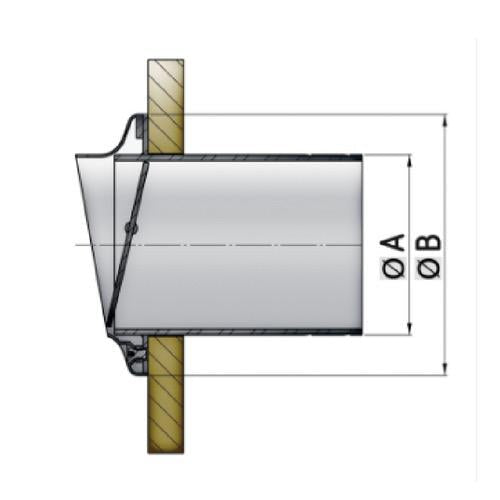 Stainless Steel Transom Exhaust Connection - Bosuns Boat