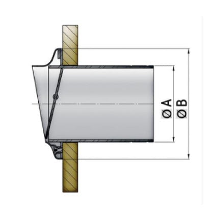 Stainless Steel Transom Exhaust Connection - Bosuns Boat