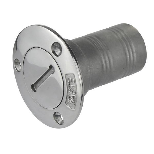 Stainless Steel Waste Deck Filler - Straight Angle - 38mm - 1-1/2"