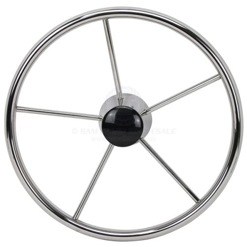 STEERING WHEELS - DISH - 5 SPOKE STAINLESS STEEL