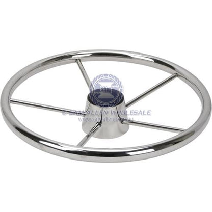 STEERING WHEELS - DISH - 5 SPOKE STAINLESS STEEL