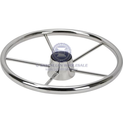 STEERING WHEELS - FLAT - 5 SPOKE STAINLESS STEEL