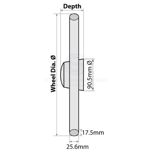 STEERING WHEELS - FLAT - 5 SPOKE STAINLESS STEEL