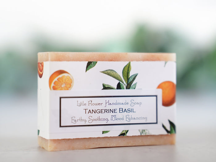 Tangerine Basil - Handmade Bar Soap - Little Flower Soap Co